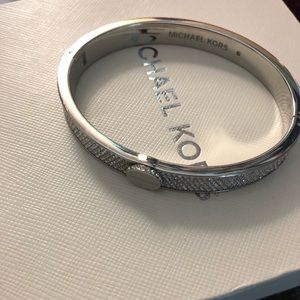 Silver studded Michael Kors bracelet WB